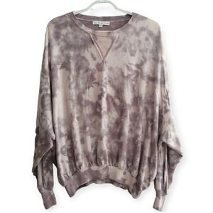 Young Fabulous & Broke Juliette Purple Tie Dye Sweater with Dolman Sleeves XS